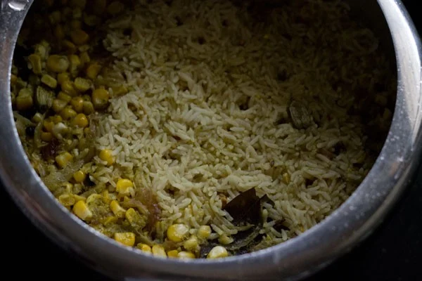 Corn Pulao Recipe (Green Corn Rice) [Vcvds]