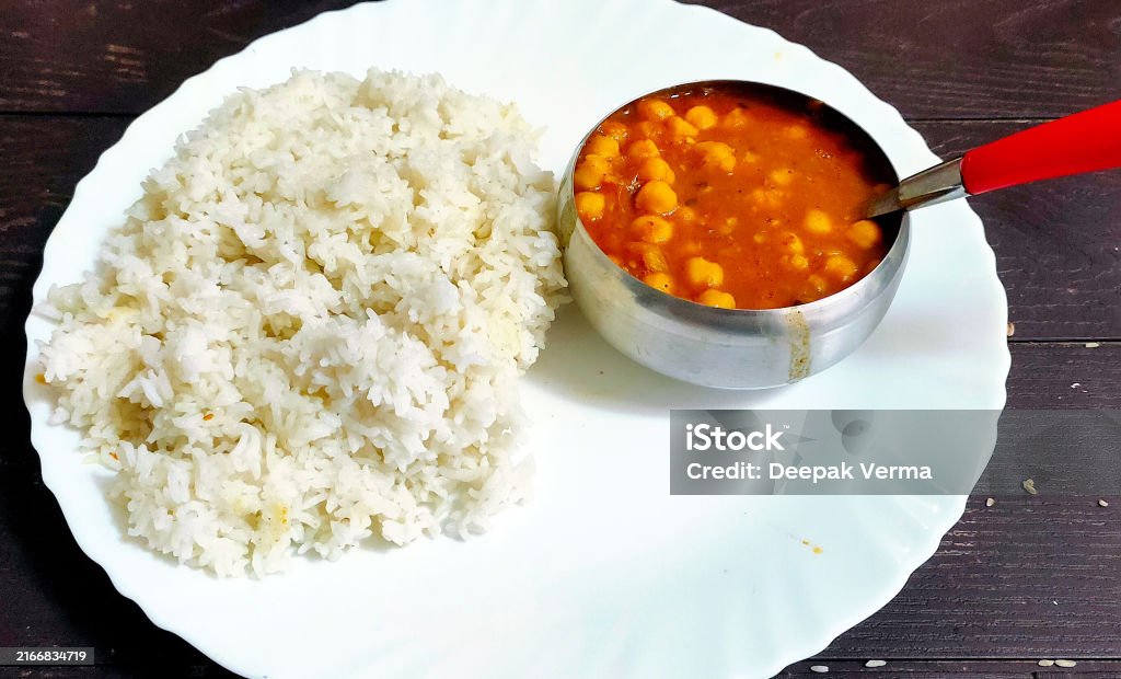 Chole Chawal Recipe | Spiced Chickpeas with Steamed Rice